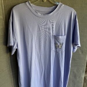 Purusha People Bloom Boyfriend Tee Lavender